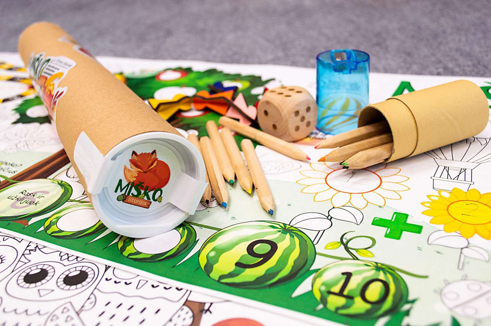 „Miško istorijos“ užduočių ir spalvinimo edukacinis rinkinys