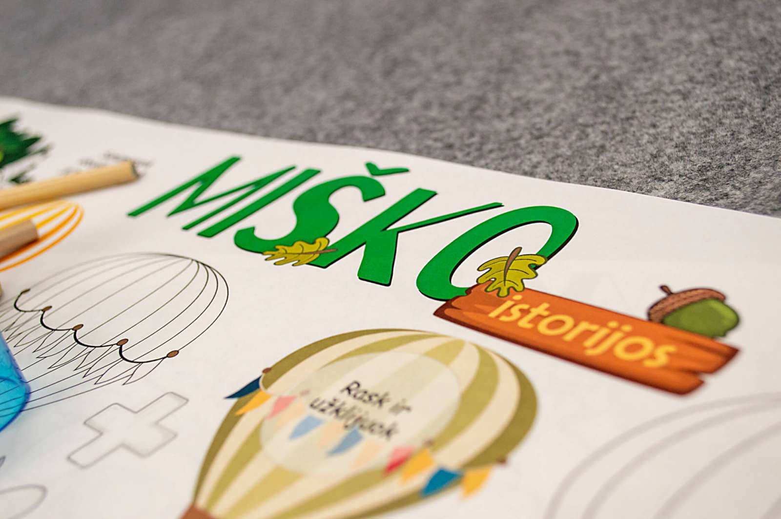 „Miško istorijos“ užduočių ir spalvinimo edukacinis rinkinys