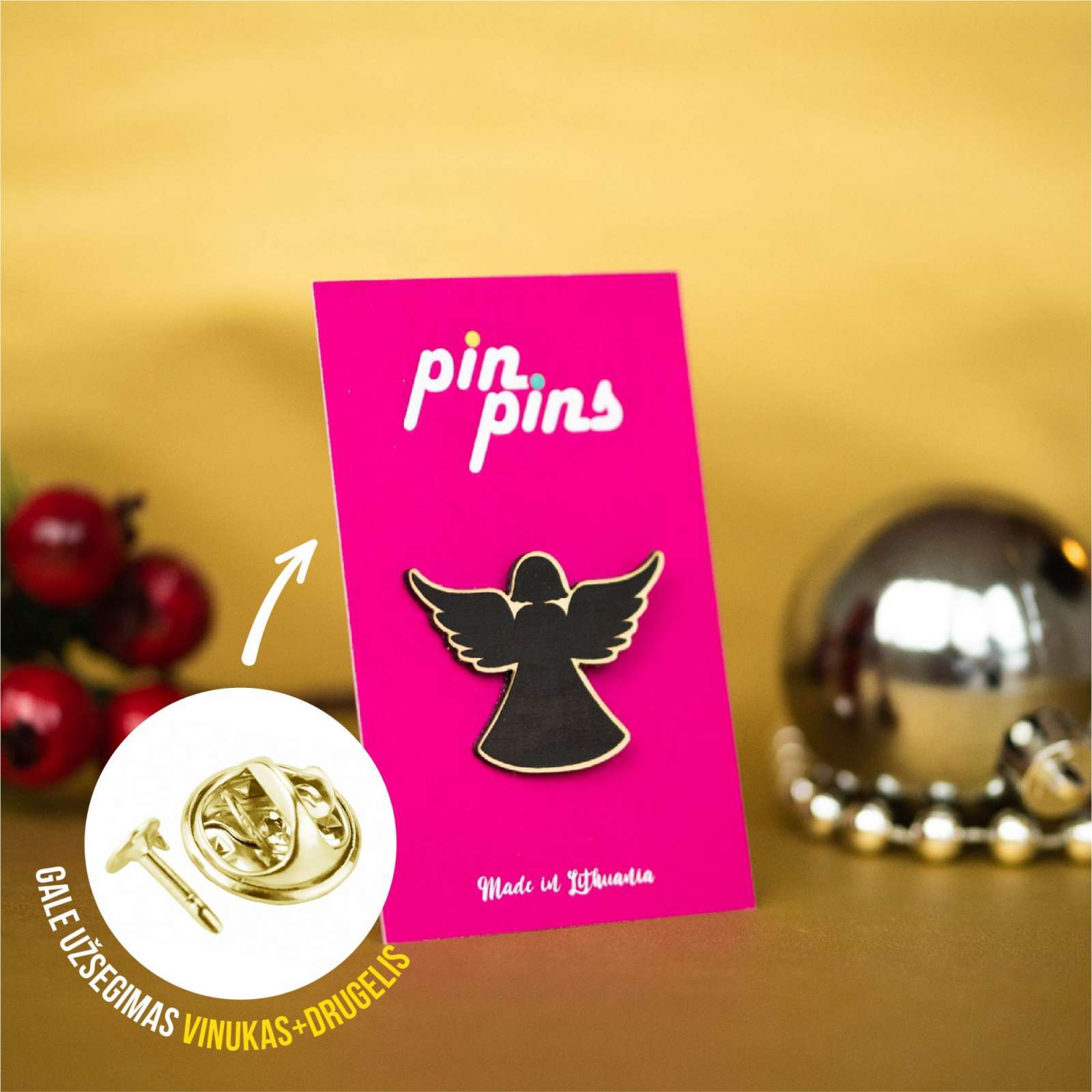 Angelas Angel įsegamas Pin ženkliukas sagė