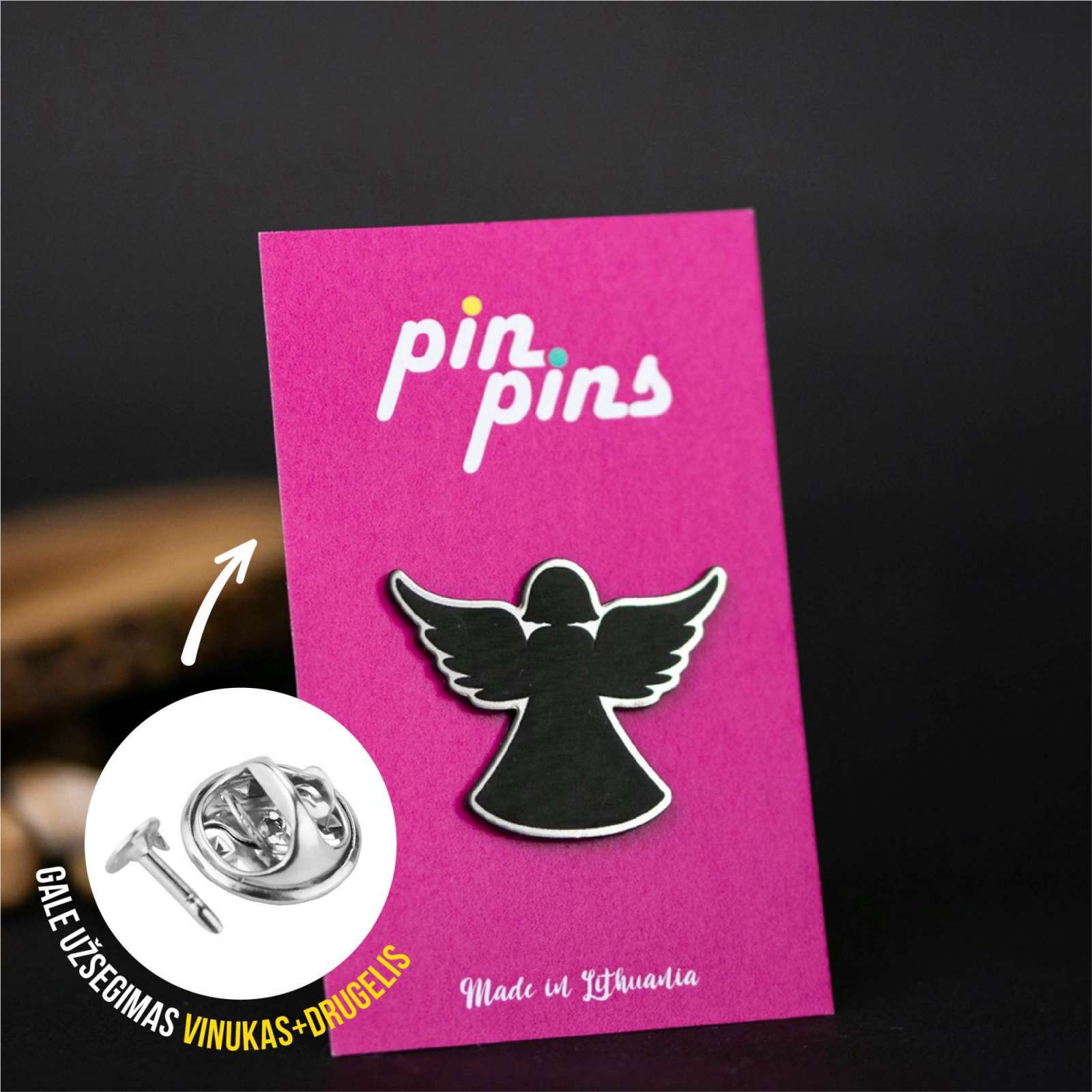 Angelas Angel įsegamas Pin ženkliukas sagė