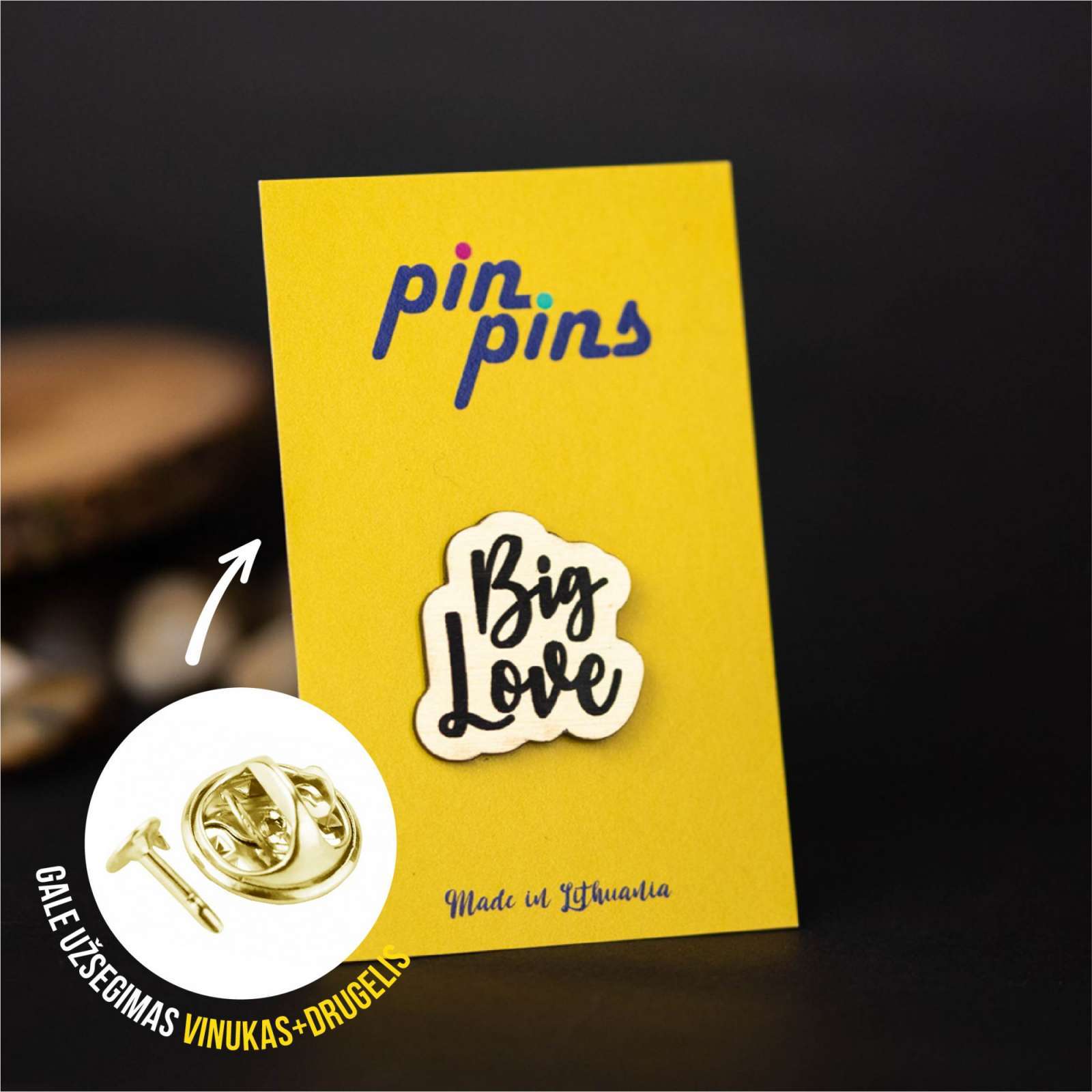 Big Love įsegamas Pin Ženkliukas sagė