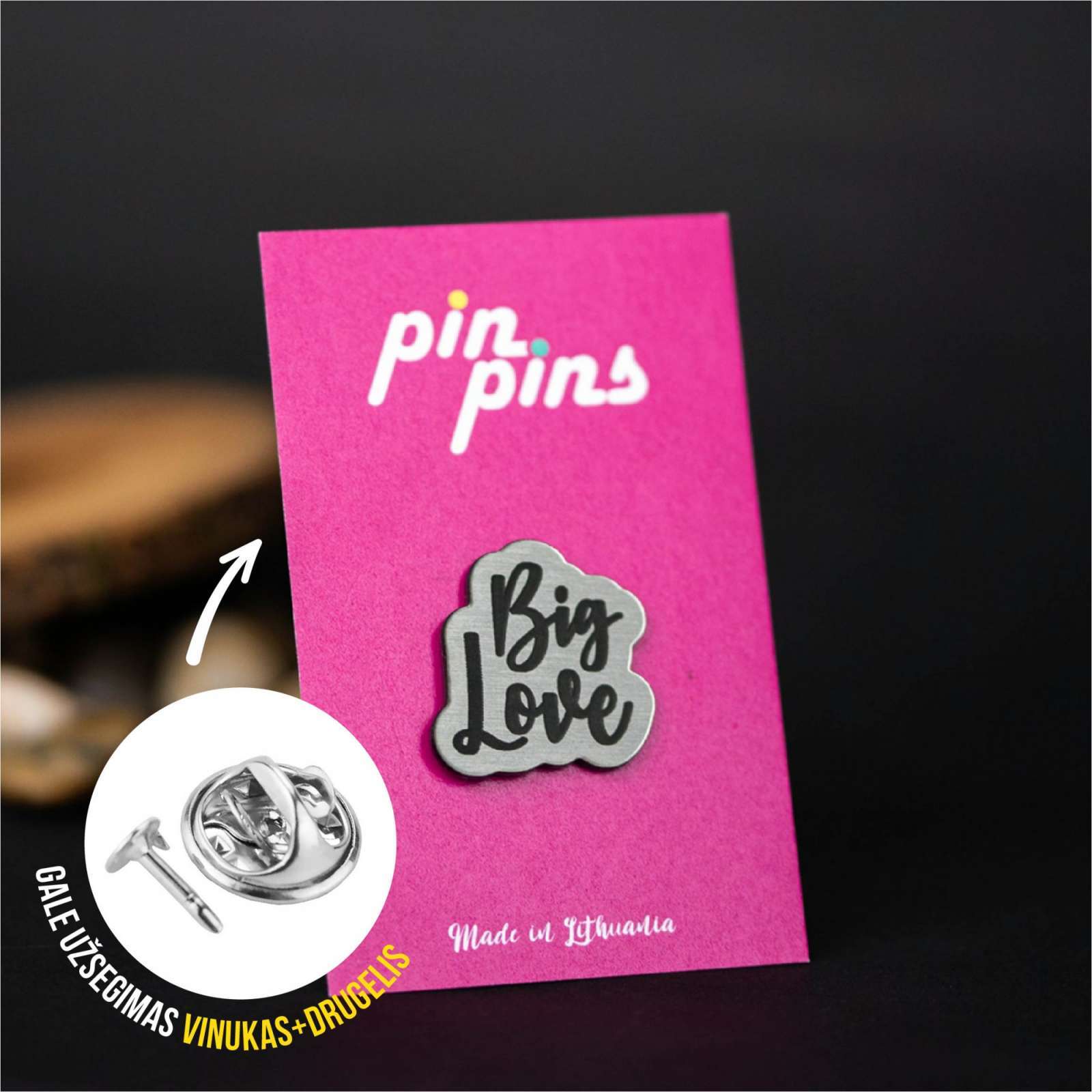 Big Love įsegamas Pin Ženkliukas sagė