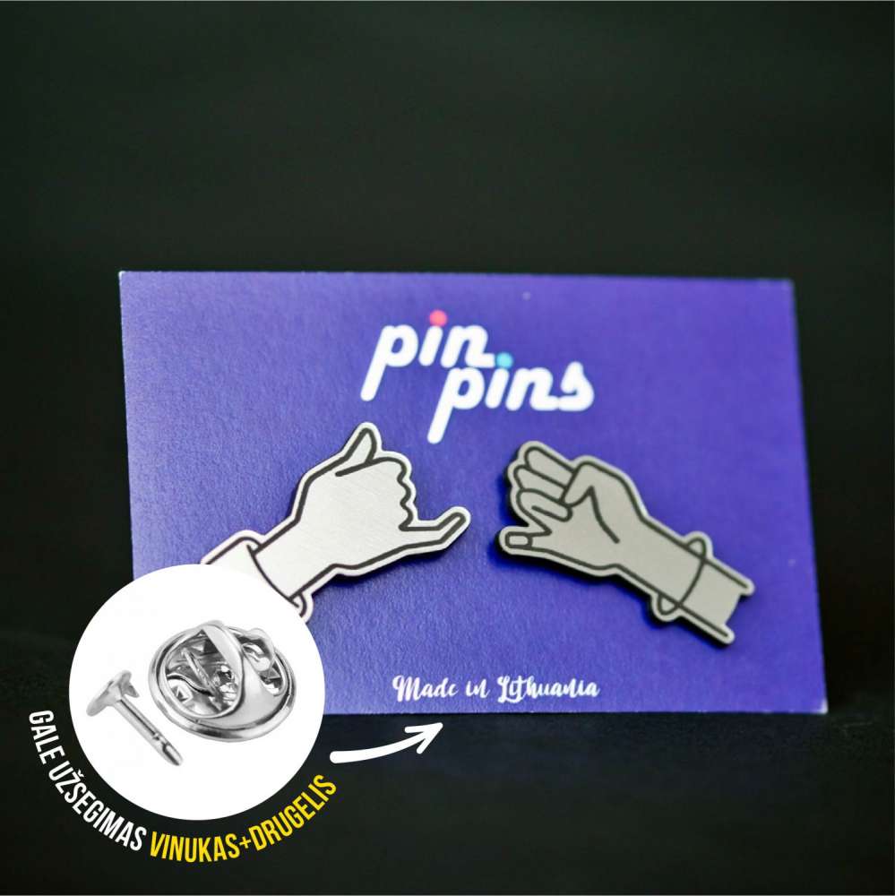 Friends 4 ever Amžinai draugai Pin ženkliukai