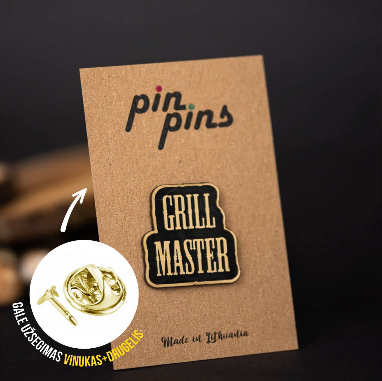 Grill Master įsegamas Pin ženkliukas sagė drabužio aksesuaras