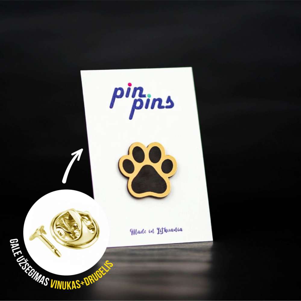 Letena įsegamas Pin ženkliukas sagė