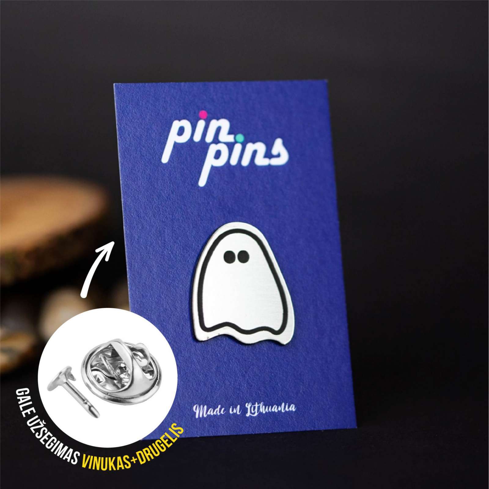 Vaiduoklis Ghost sagė Pin ženkliukas