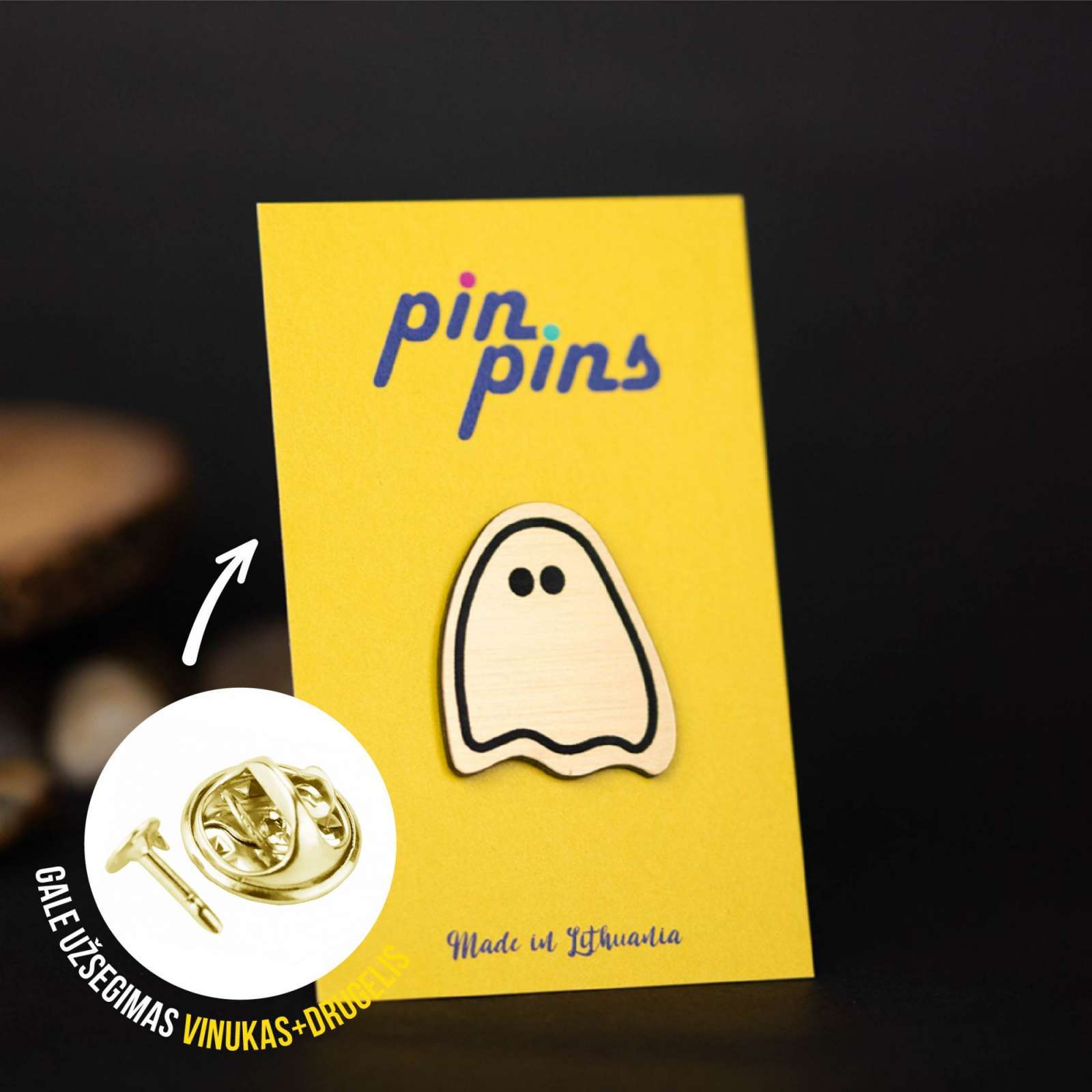 Vaiduoklis Ghost sagė Pin ženkliukas
