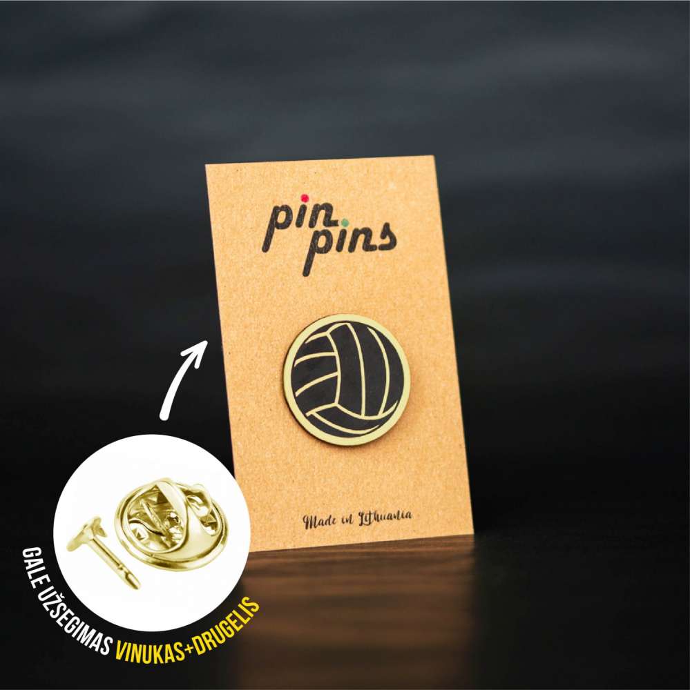 Tinklinis kamuolys Volleyball Pin ženkliukas