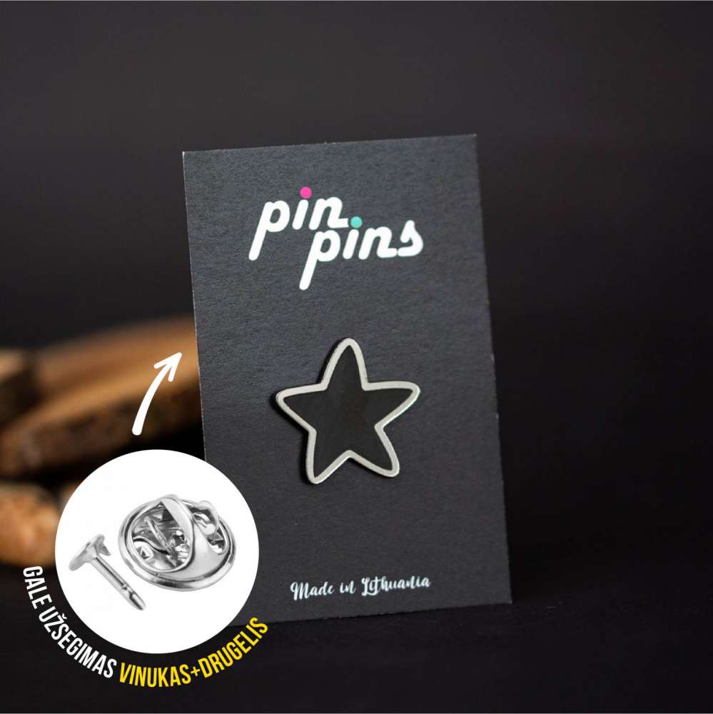 Star Žvaigždė Pin ženkliukas