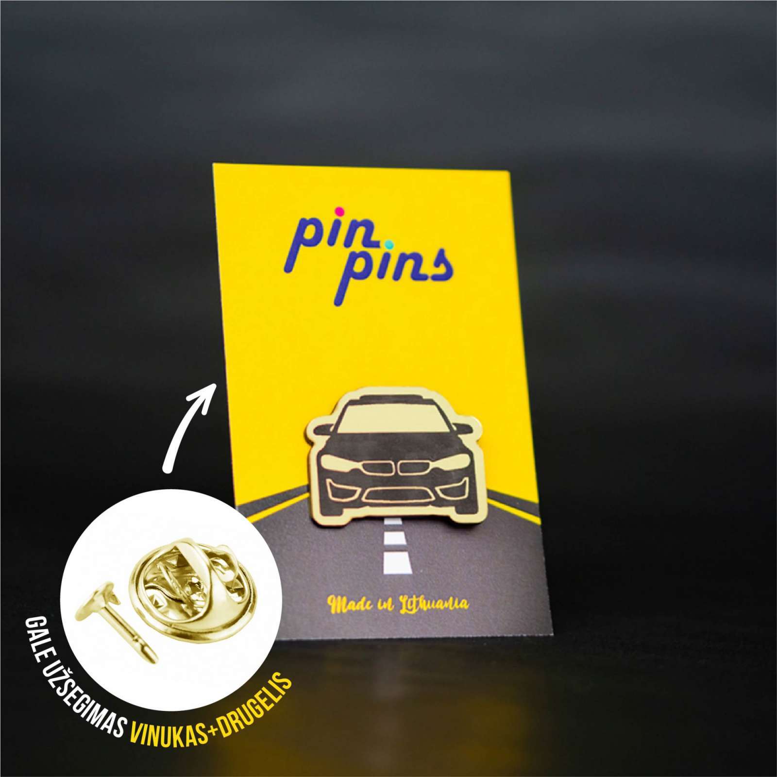 Sport car Sportinė mašina Car Lover Autofanas įsegamas Pin ženkliukas sagė drabužio aksesuaras