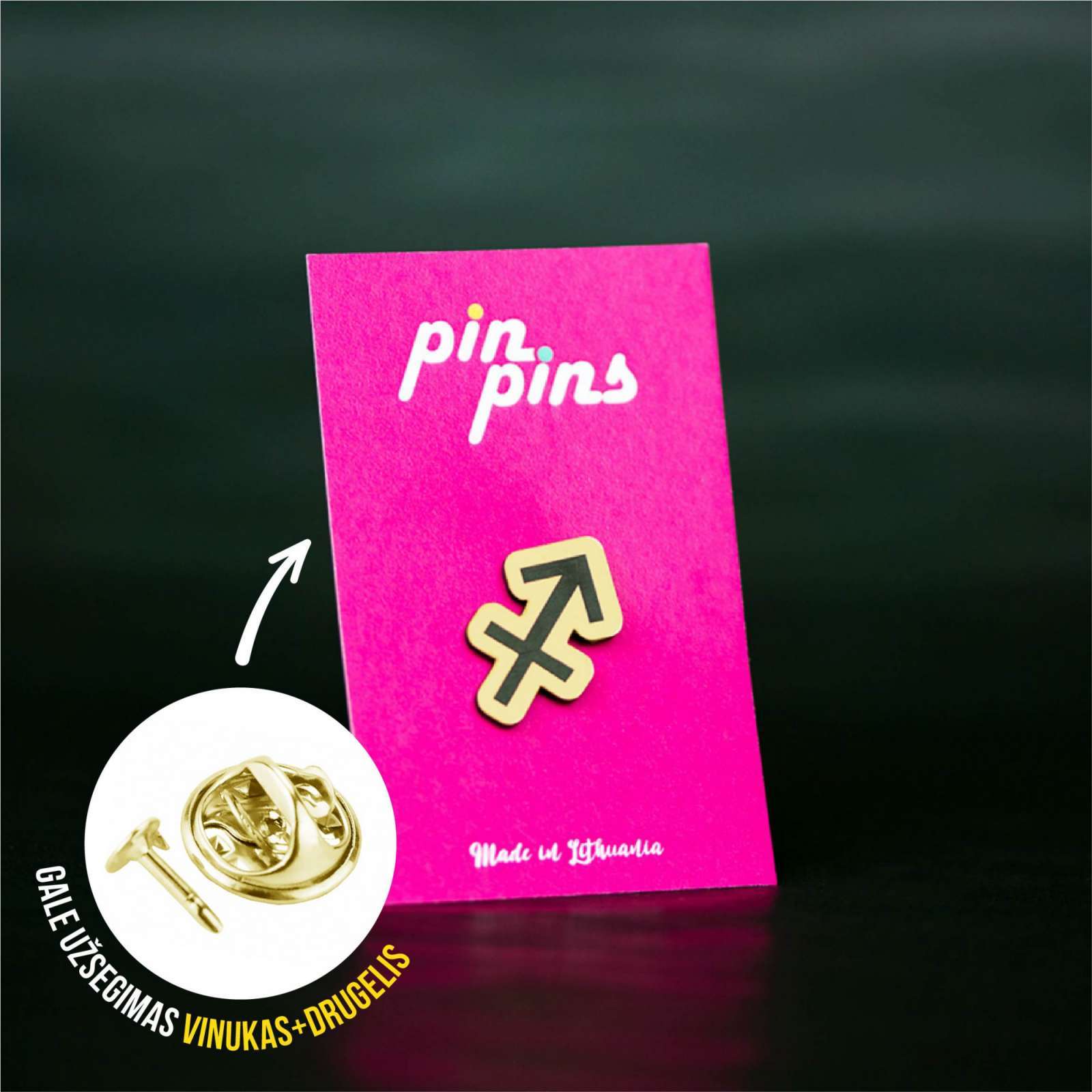 Šaulys zodiakas - Pin ženkliukas sagė