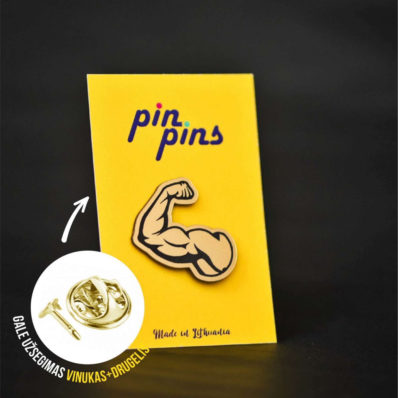 Raumuo Muscle Sportininkas įsegamas Pin ženkliukas sagė drabužio aksesuaras