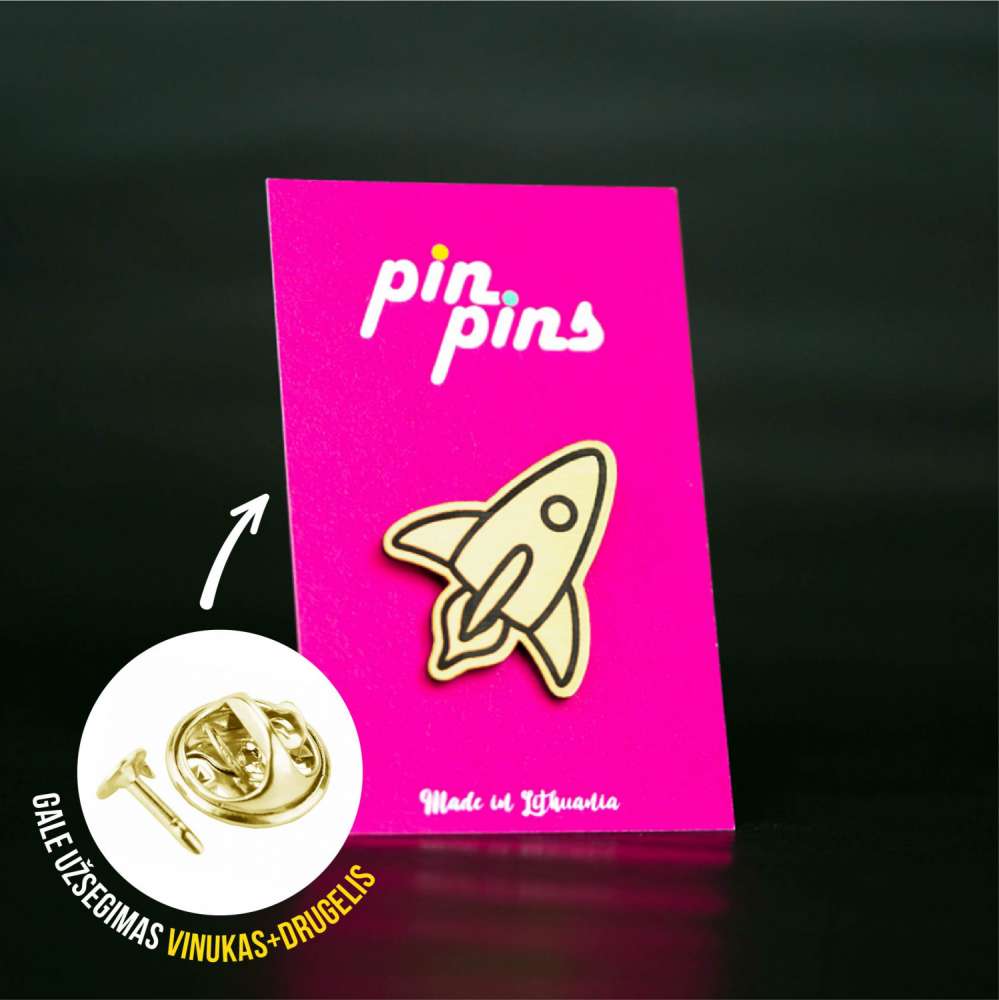 Raketa Cosmos - Pin ženkliukas sagė