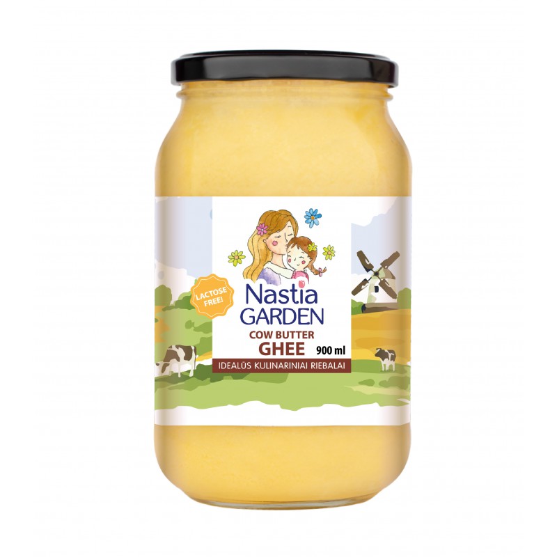 Lydytas sviestas Ghee Nastia garden 900 ml