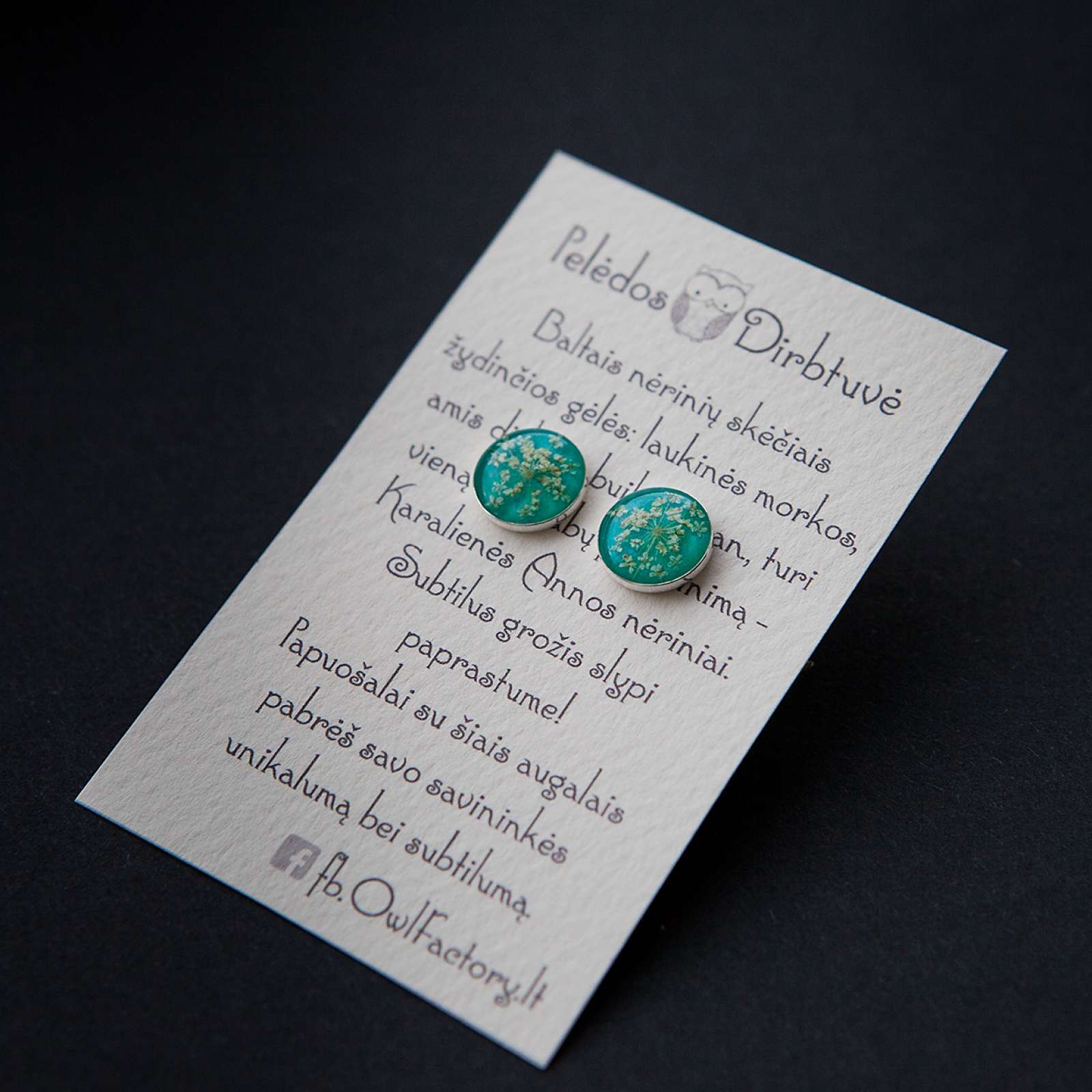 Sidabriniai auskarai „Tiffany Queen“ (10mm)