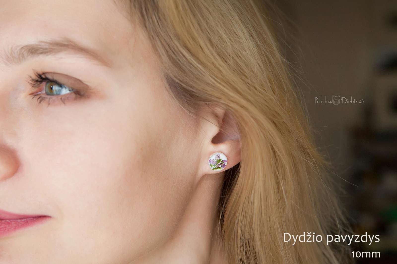 Sidabriniai auskarai „Tiffany Queen“ (10mm)