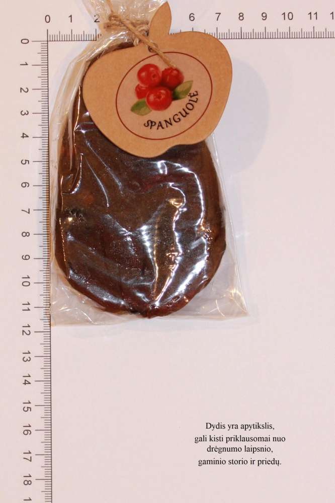 Obuolių sūris su spanguolėmis maišelyje, 140 gr.