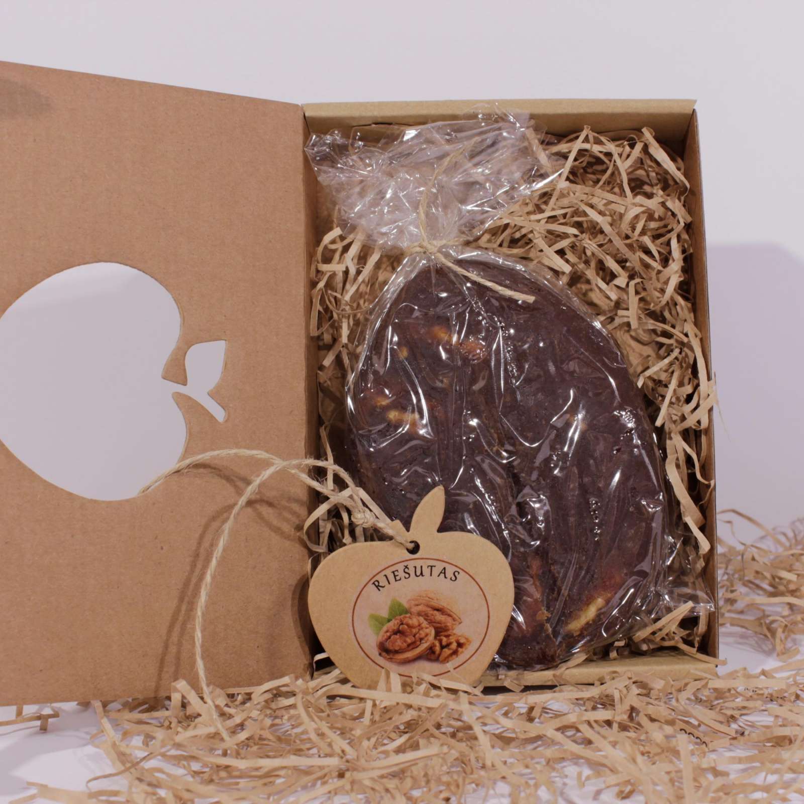 Obuolių sūris su graikiniais riešutais dėžutėje, 220 gr.