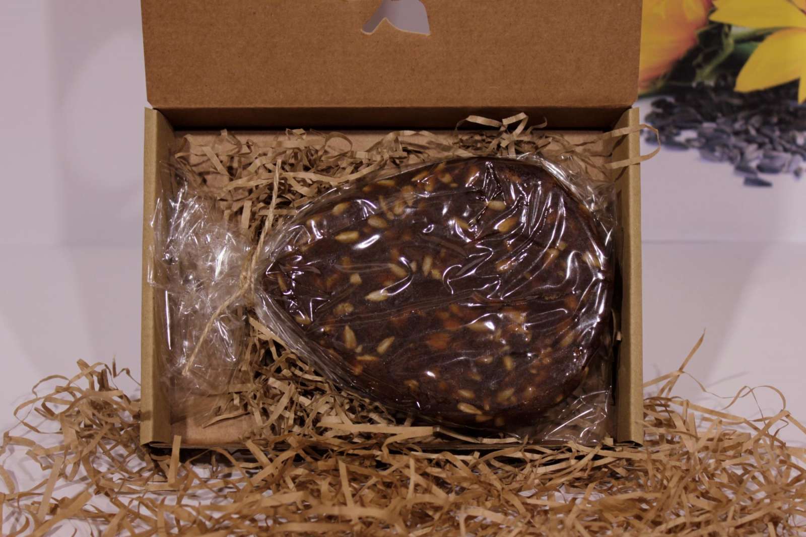 Obuolių sūris su saulėgrąžų sėklomis dėžutėje, 220 gr.