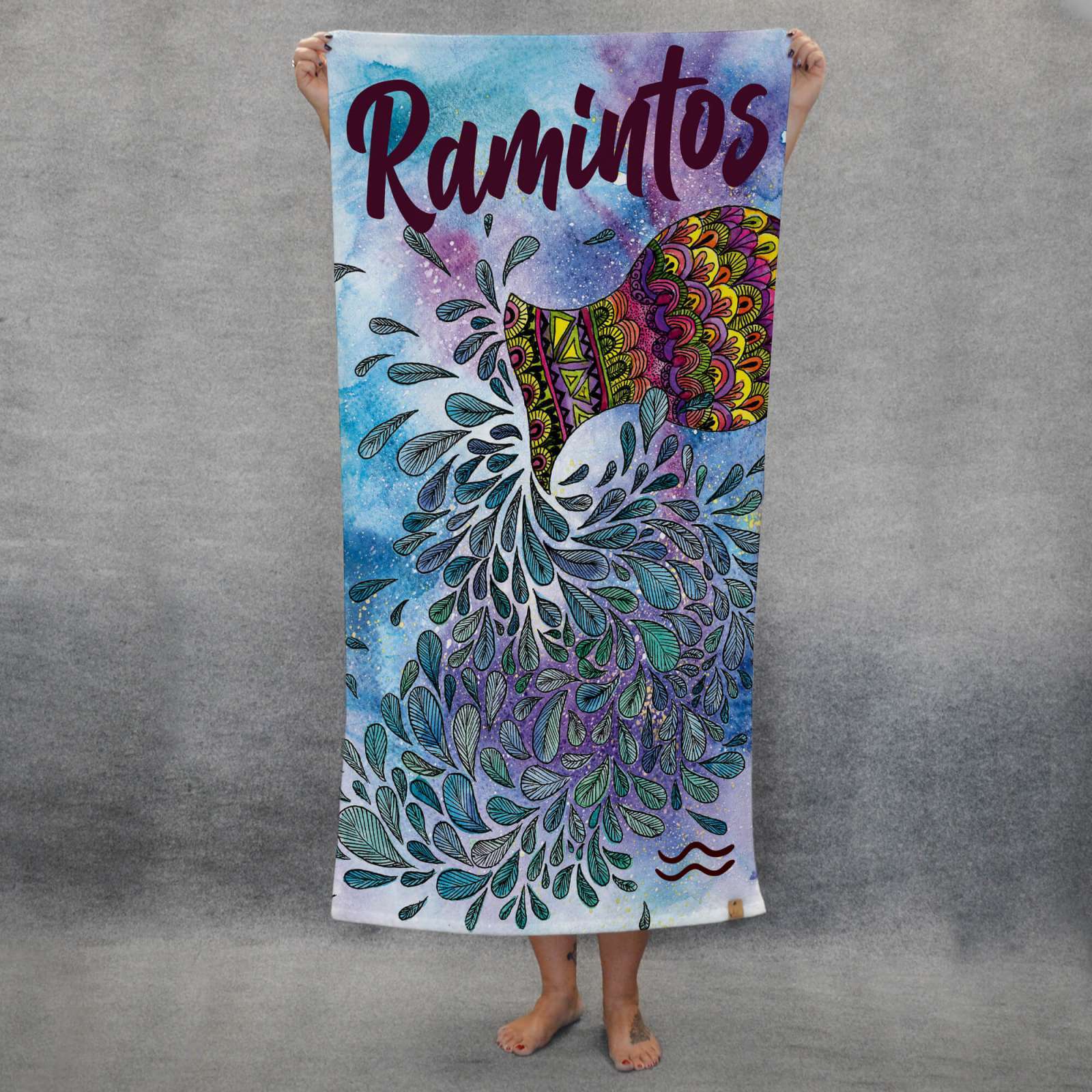 Personalizuotas rankšluostis „Vandenis“ (S, L, XL)