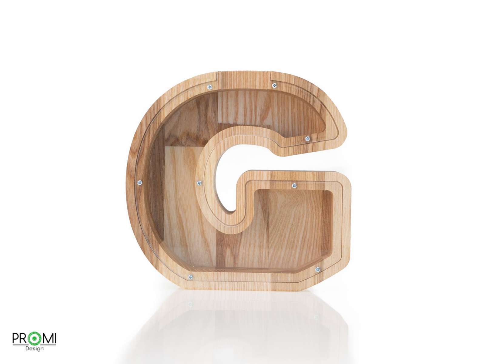 Medinė taupyklė raidė „G“