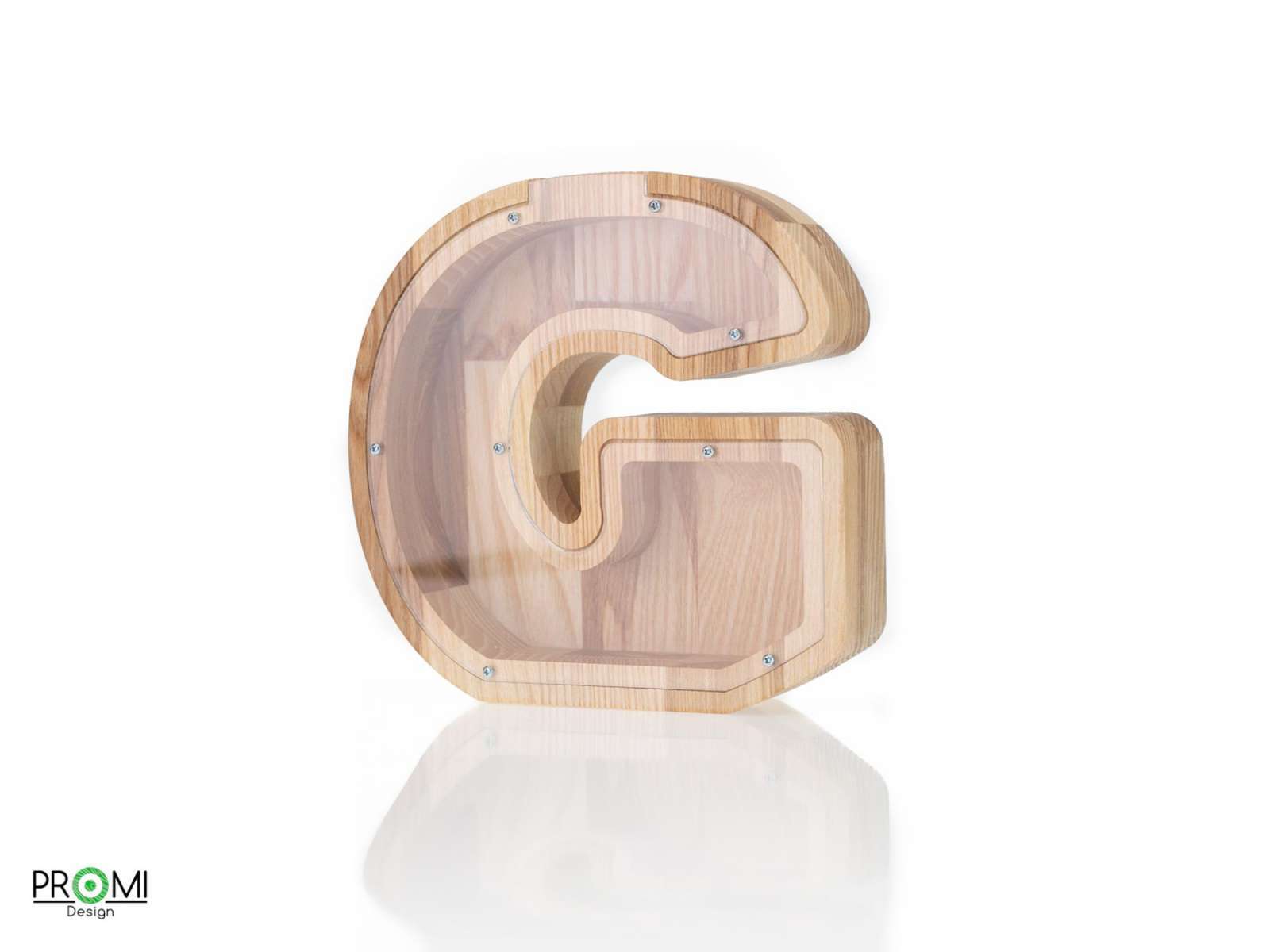 Medinė taupyklė raidė „G“