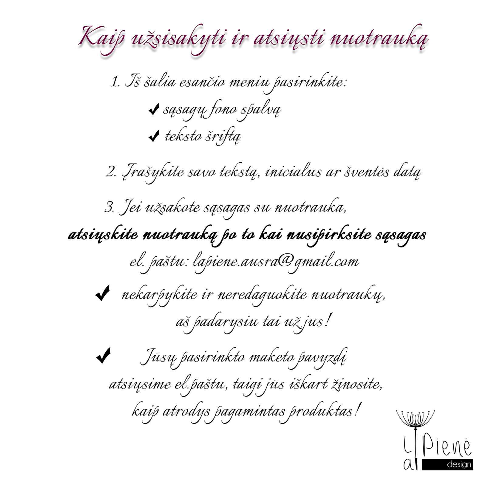 Vestuvinės sąsagos su inicialais ir tekstu