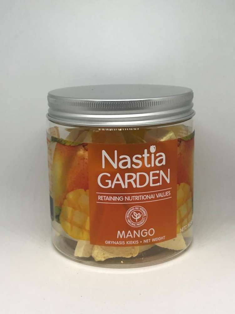Liofilizuotas mango stambiomis riekelėmis Nastia garden 50 gr