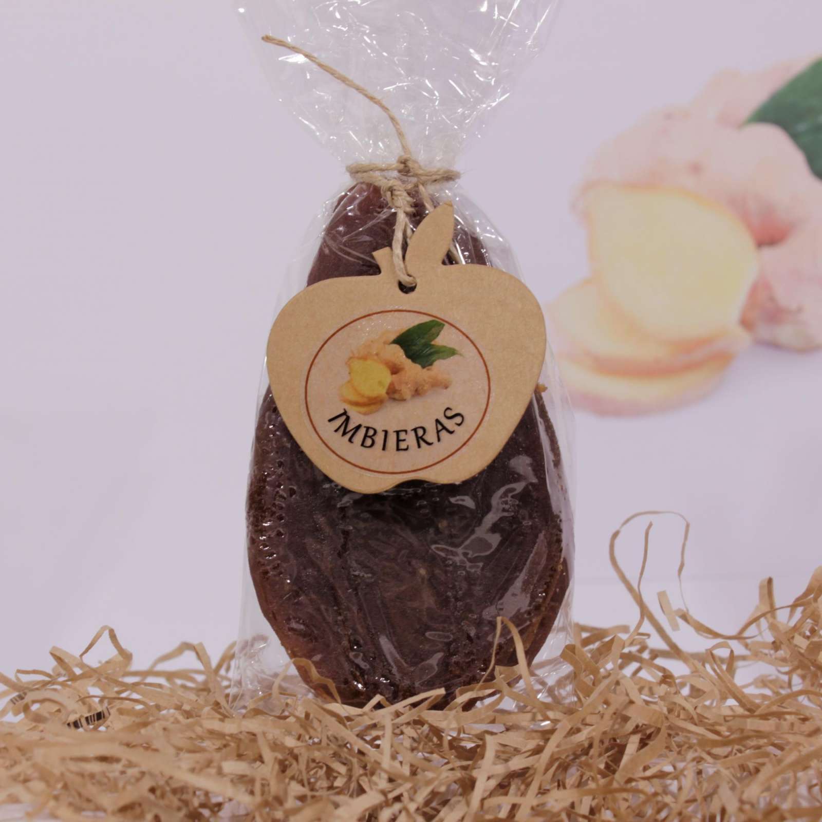Obuolių sūris su imbieru maišelyje, 220 gr.