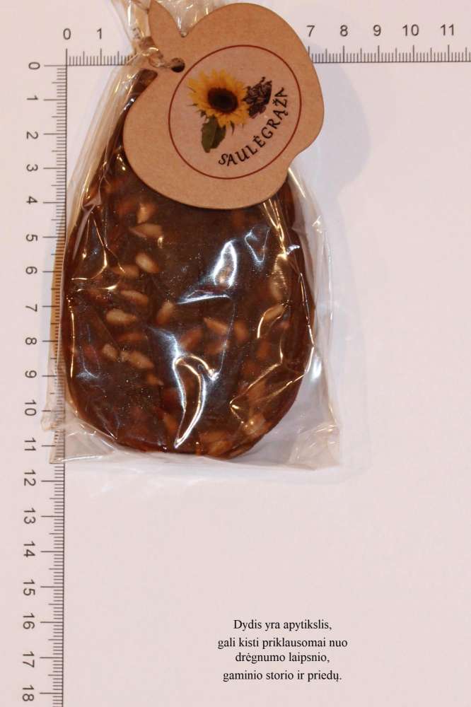 Obuolių sūris su saulėgrąžomis maišelyje, 140 gr.