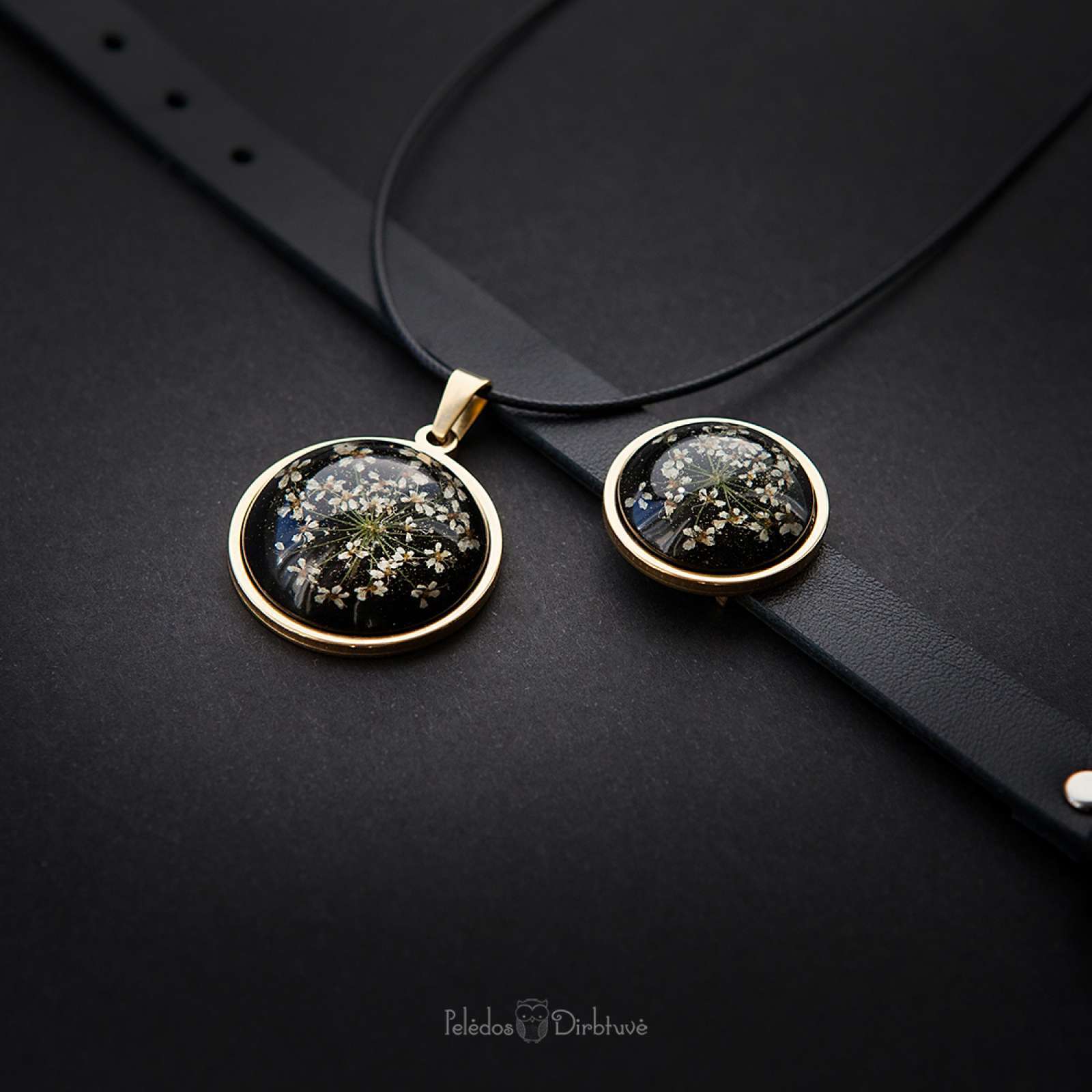 Komplektas „Gold Queen“ (Apyrankė+pakabukas)
