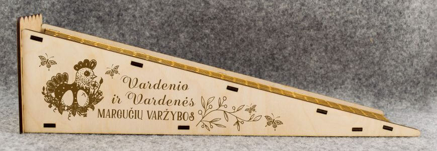 Vardinis margučių ridenimo lovelis „Vištelė“