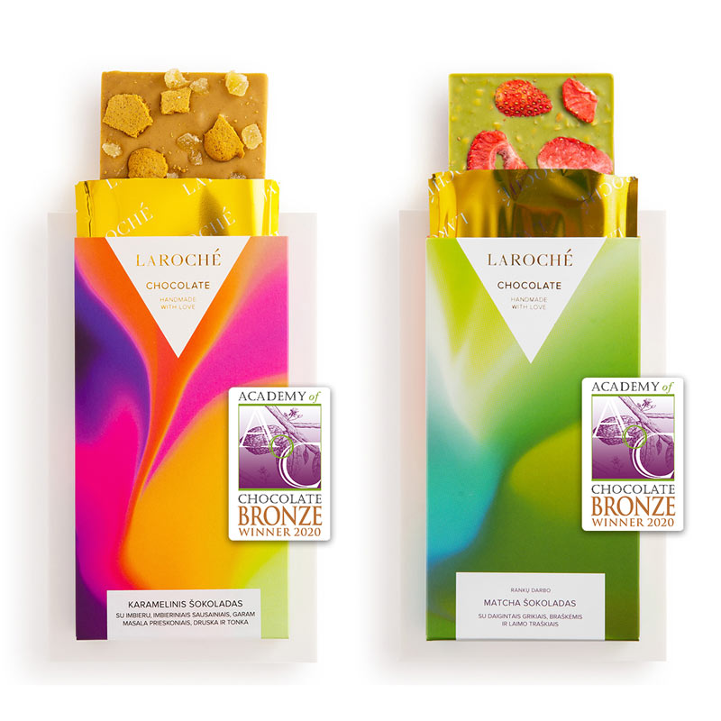 LAROCHÉ CHOCOLATE PREMIUM rankų darbo šokoladų kolekcija 4x