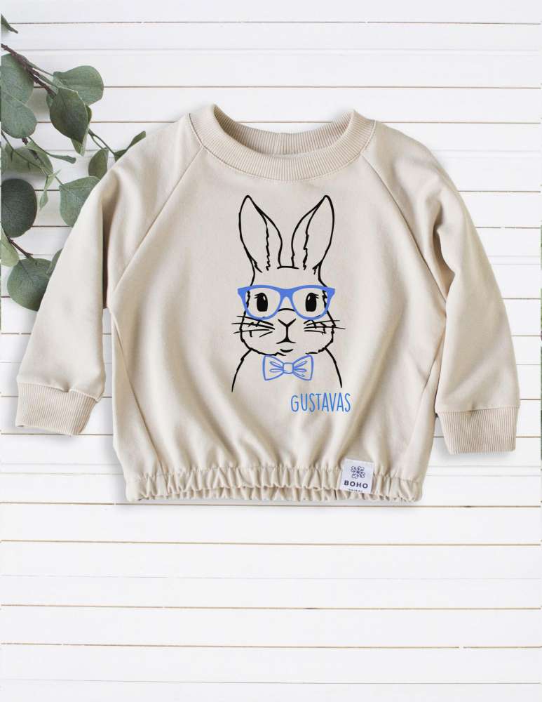 Personalizuotas kostiumėlis berniukui „Zuikutis“