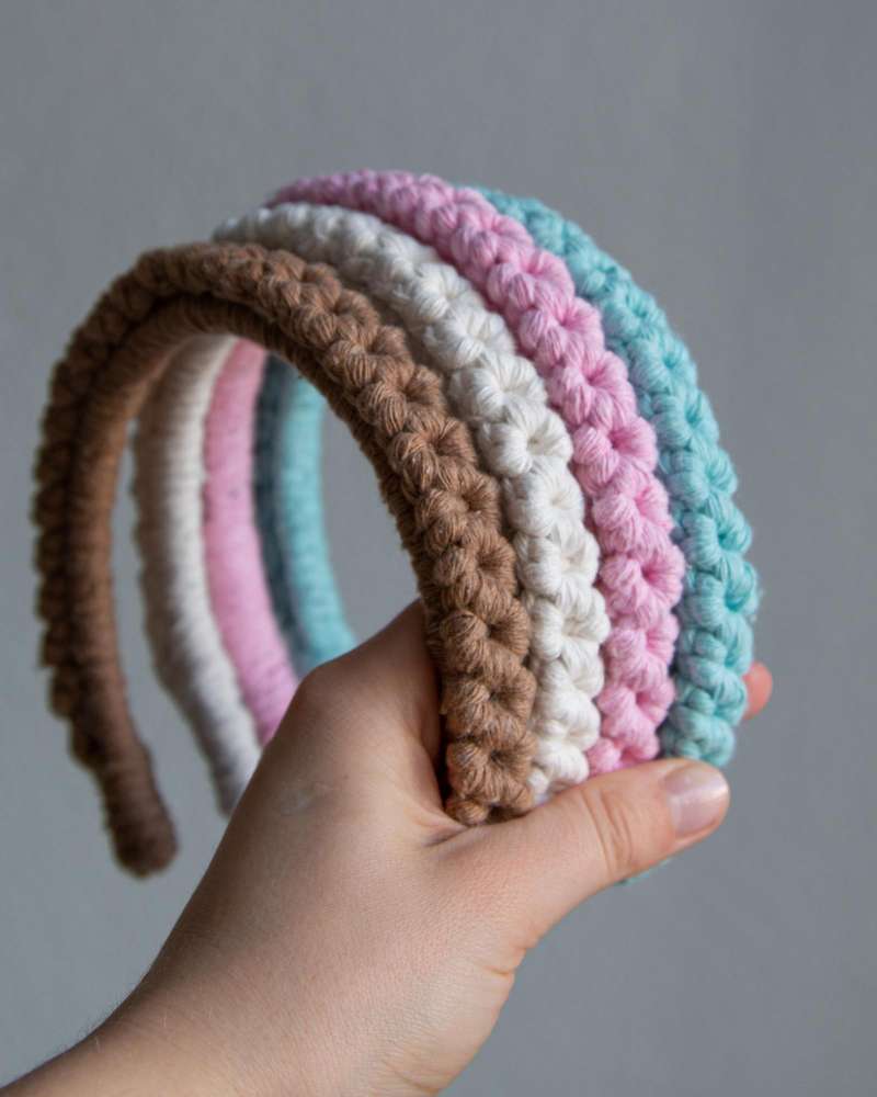Macrame plaukų lankelis