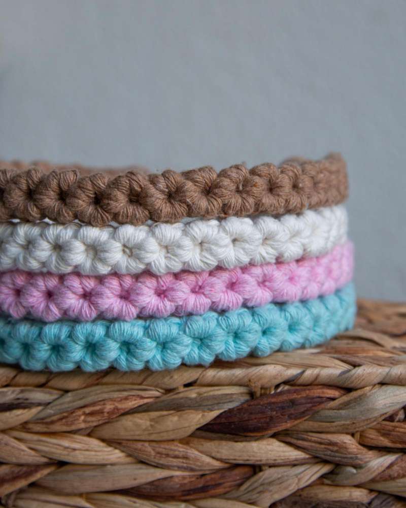 Macrame plaukų lankelis