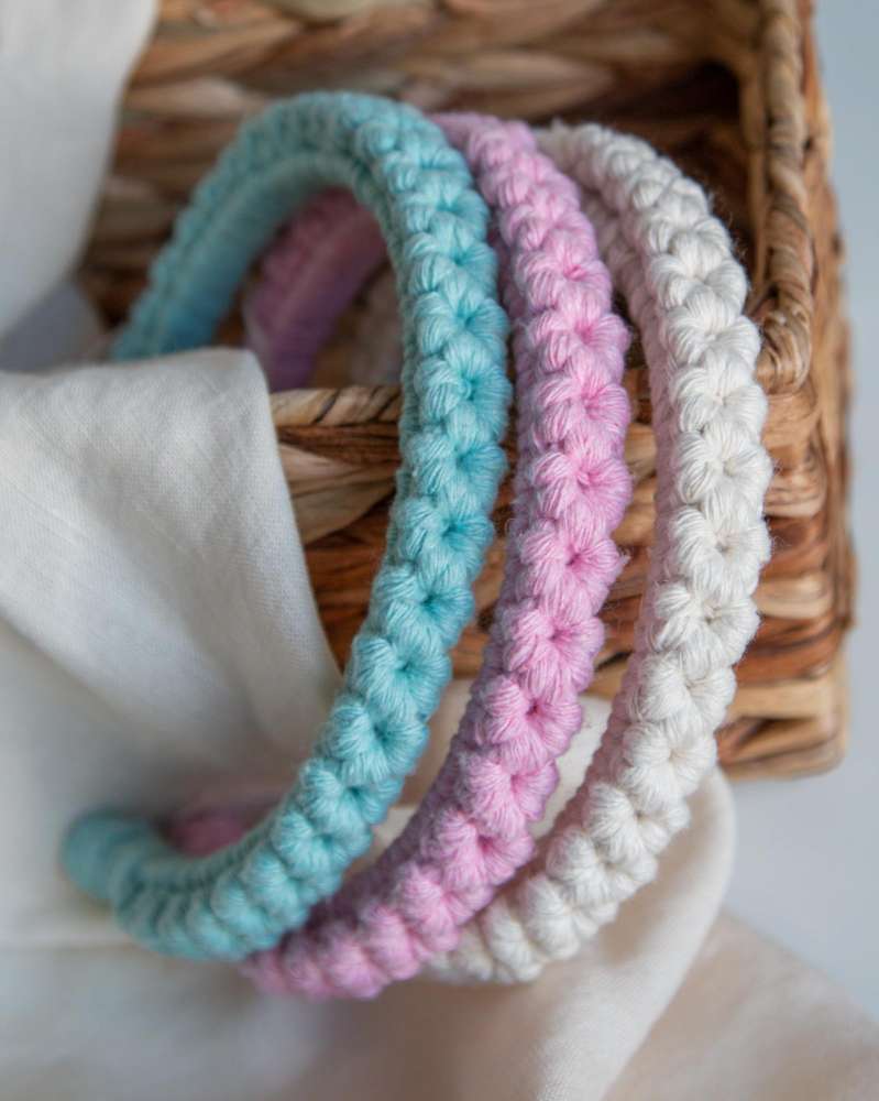 Macrame plaukų lankelis