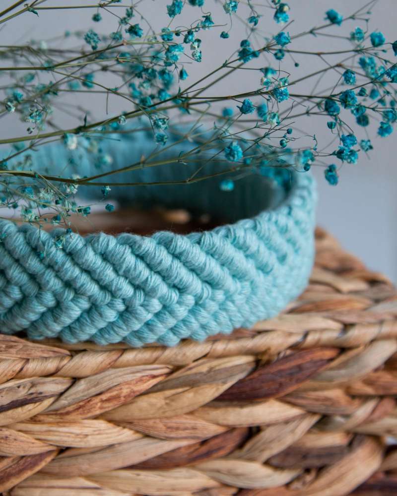 Macrame plaukų lankelis