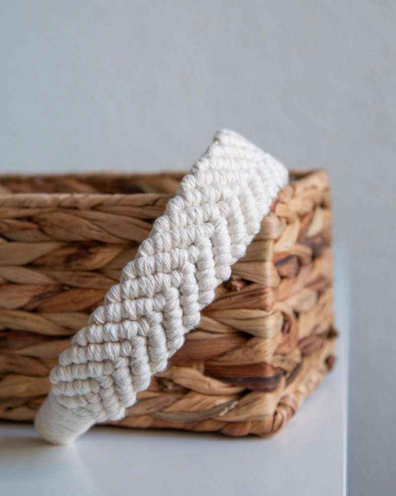 Macrame plaukų lankelis