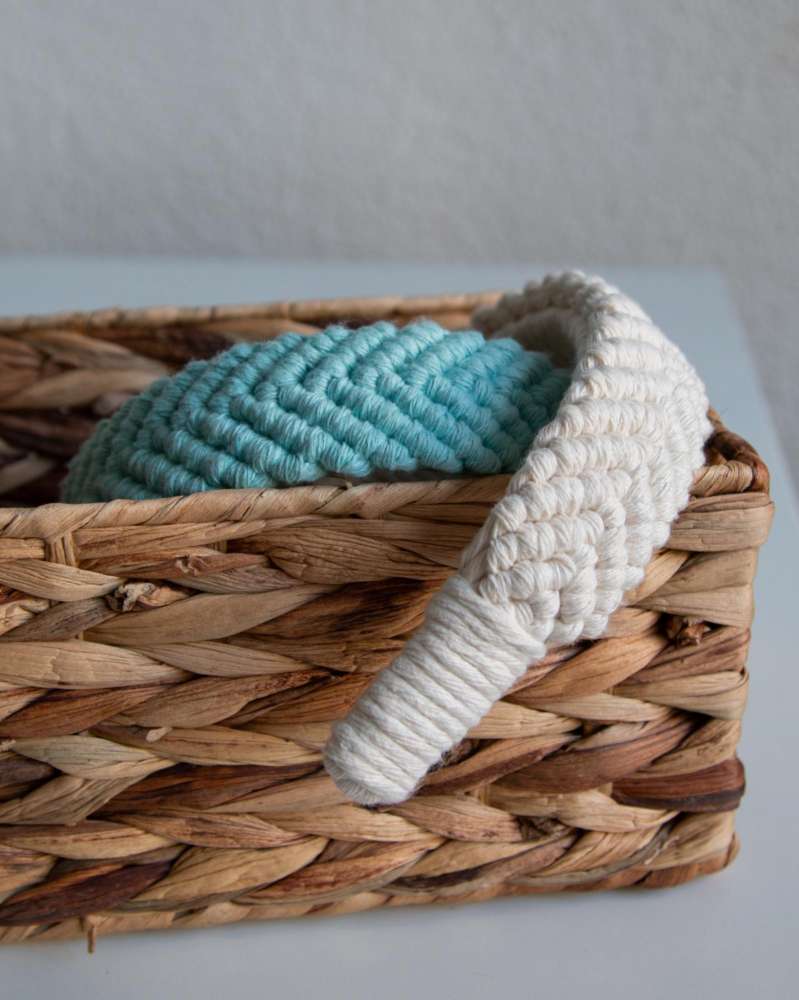 Macrame plaukų lankelis