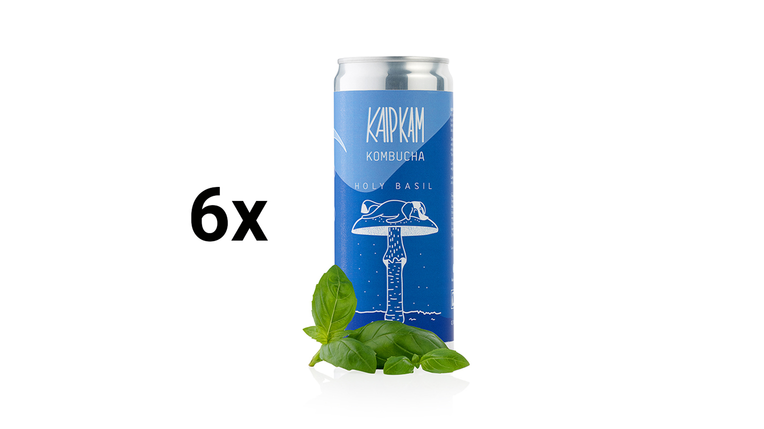 6 vnt - Kaip Kam Holy Basil kombučia