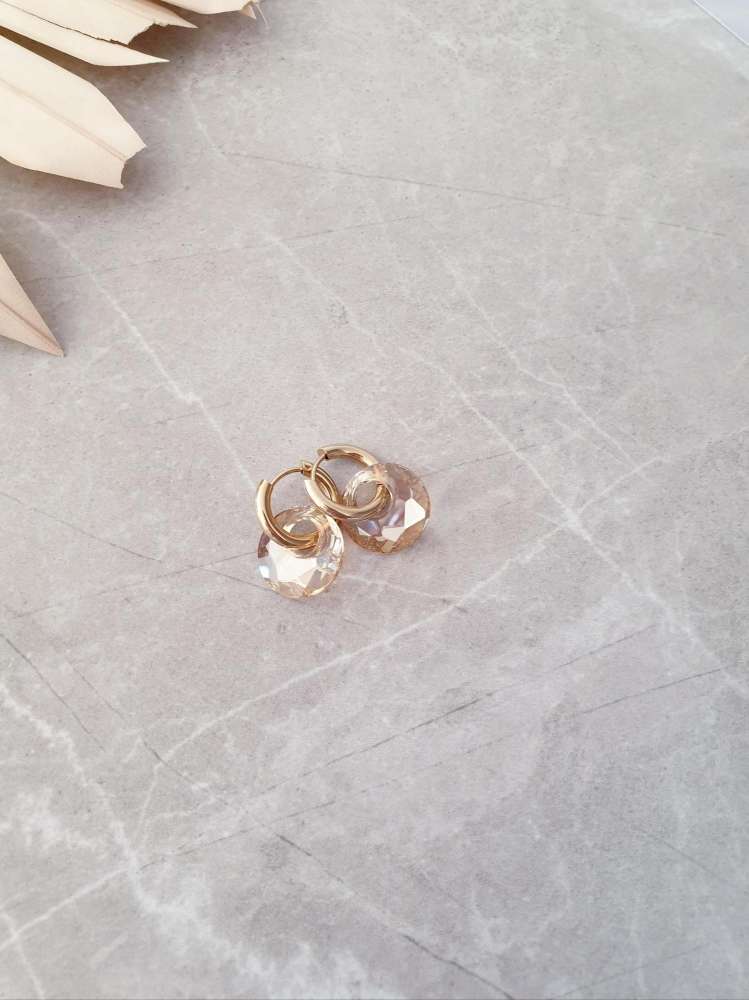 Auskarai su Swarovski kristalais
