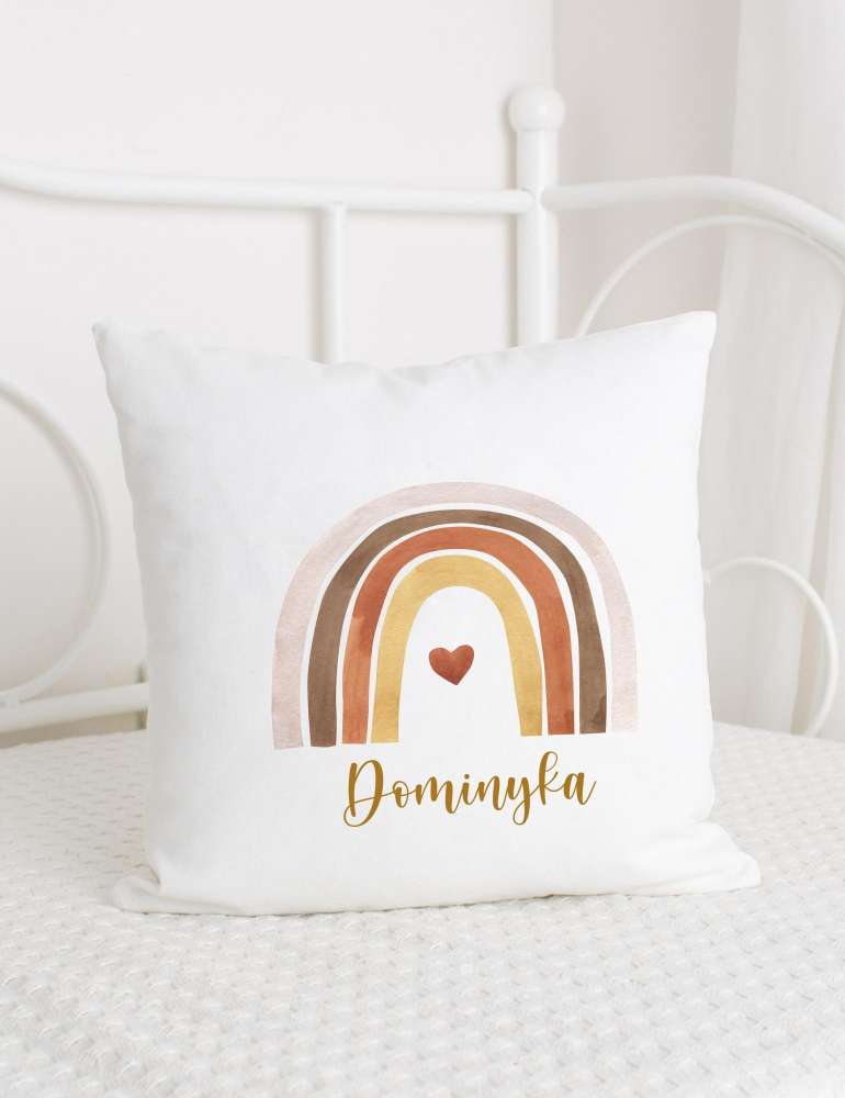 Vaikiška dekoratyvinė pagalvėlė „Boho vaivorykštė“
