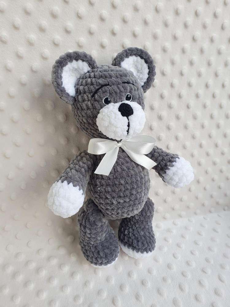 Meškutis dovanų dėžutėje, ūgis 27 cm
