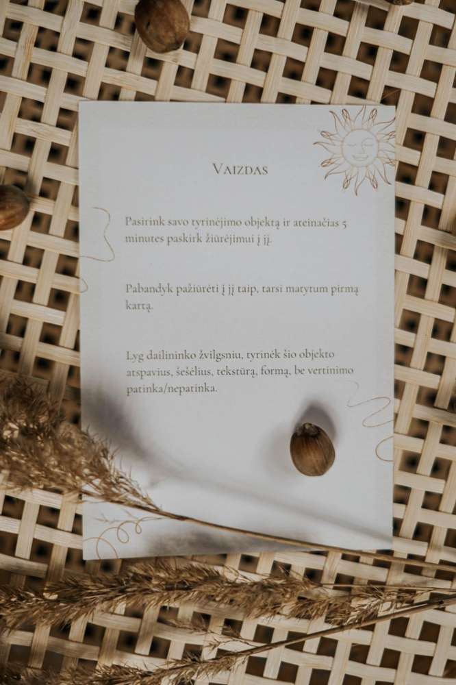 Mindfulness relaksacijos kortelės /loginis žaidimas Proto spa