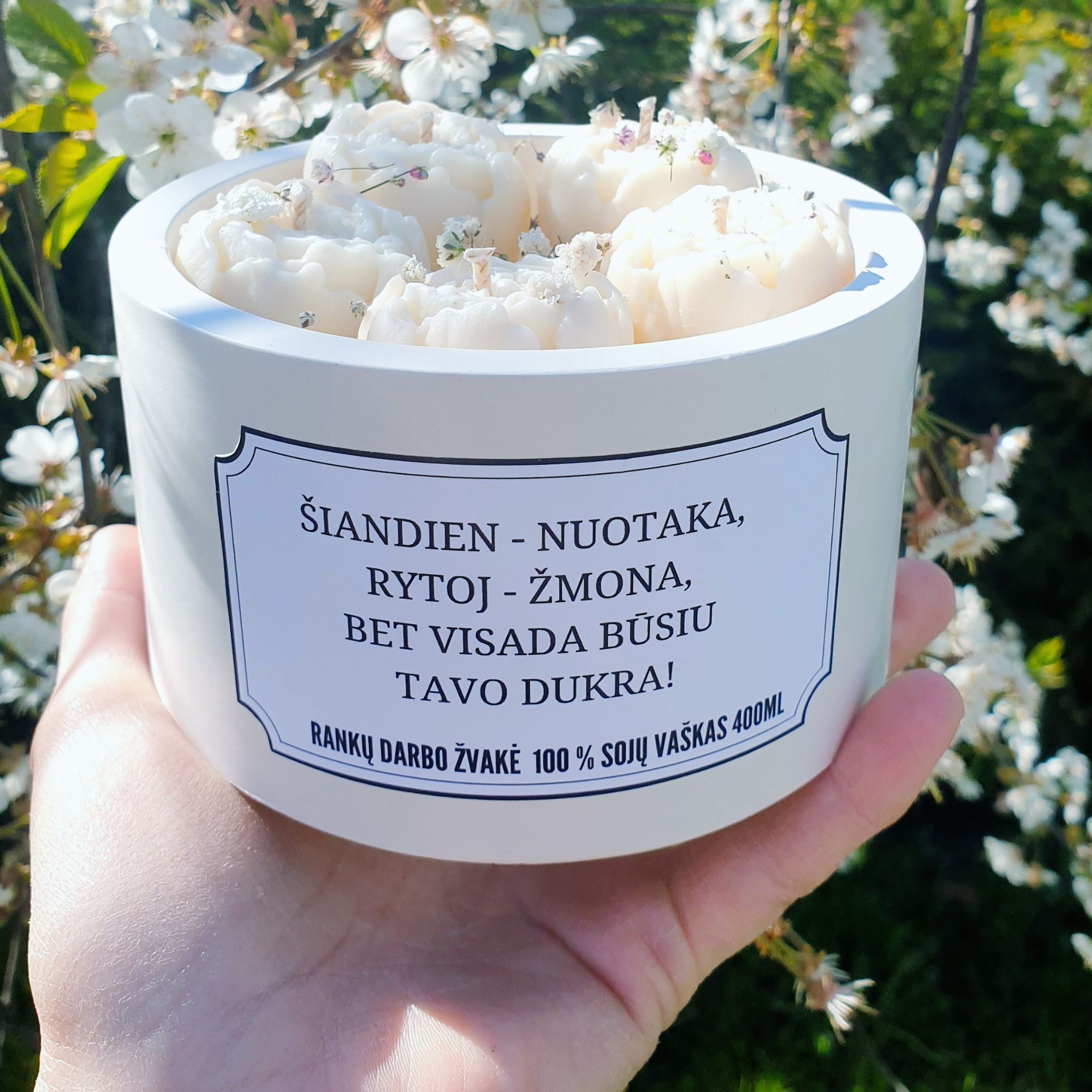 dovana tėveliams Balta pasaka
