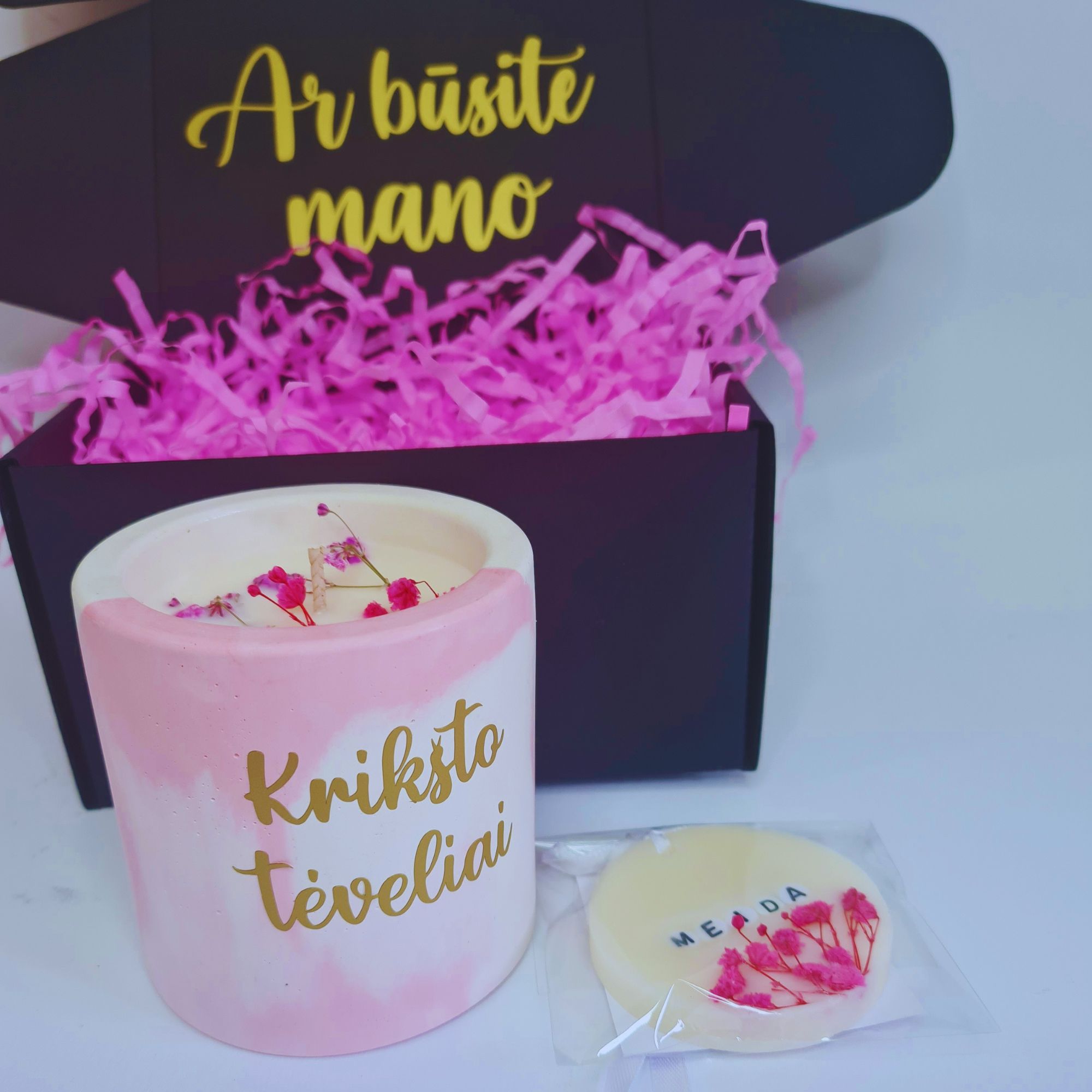 Dovana kvietimas „Ar būsite krikšto tėveliai“ rožinis variantas