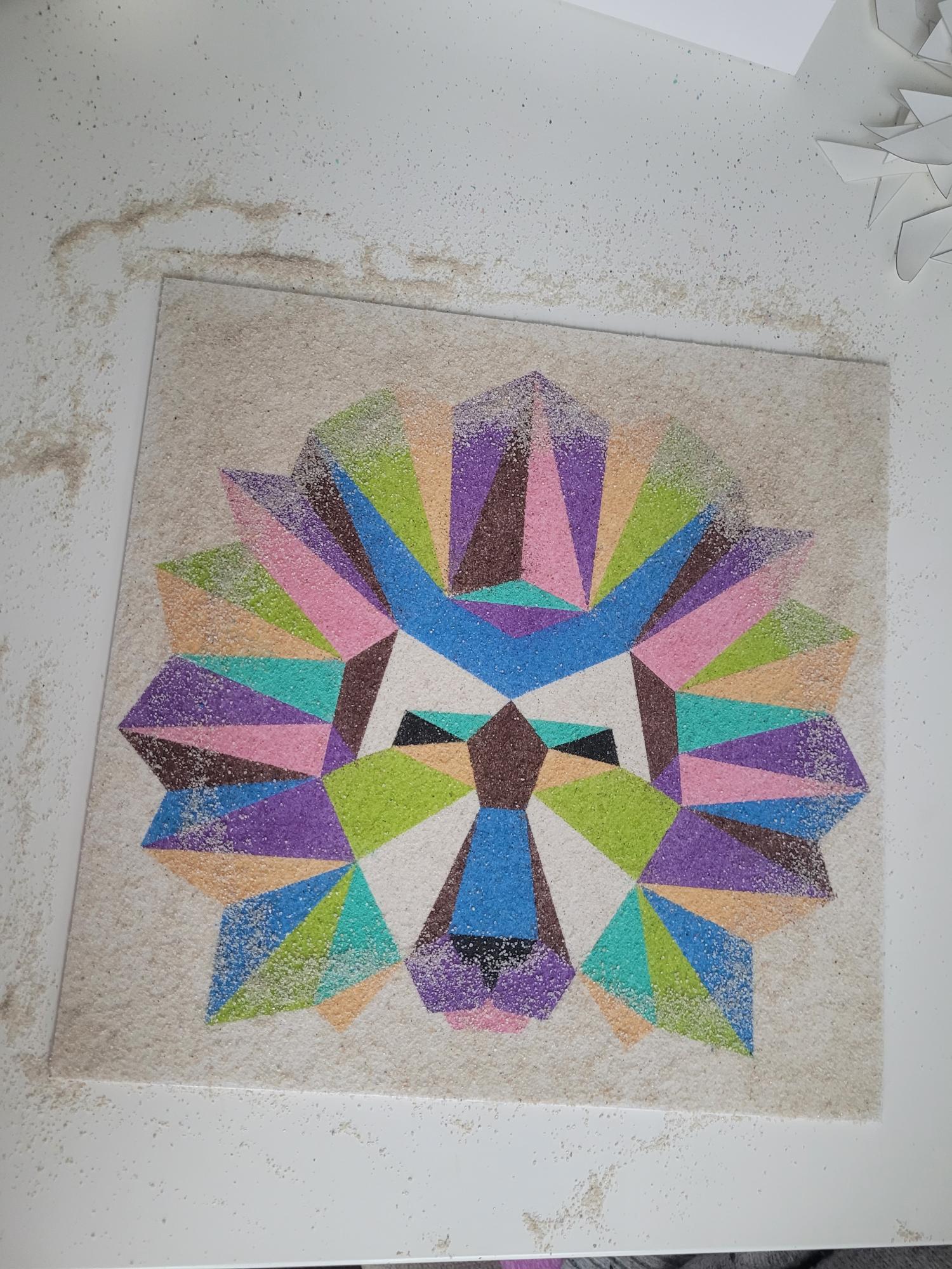 Smėlio mozaika Liūtas