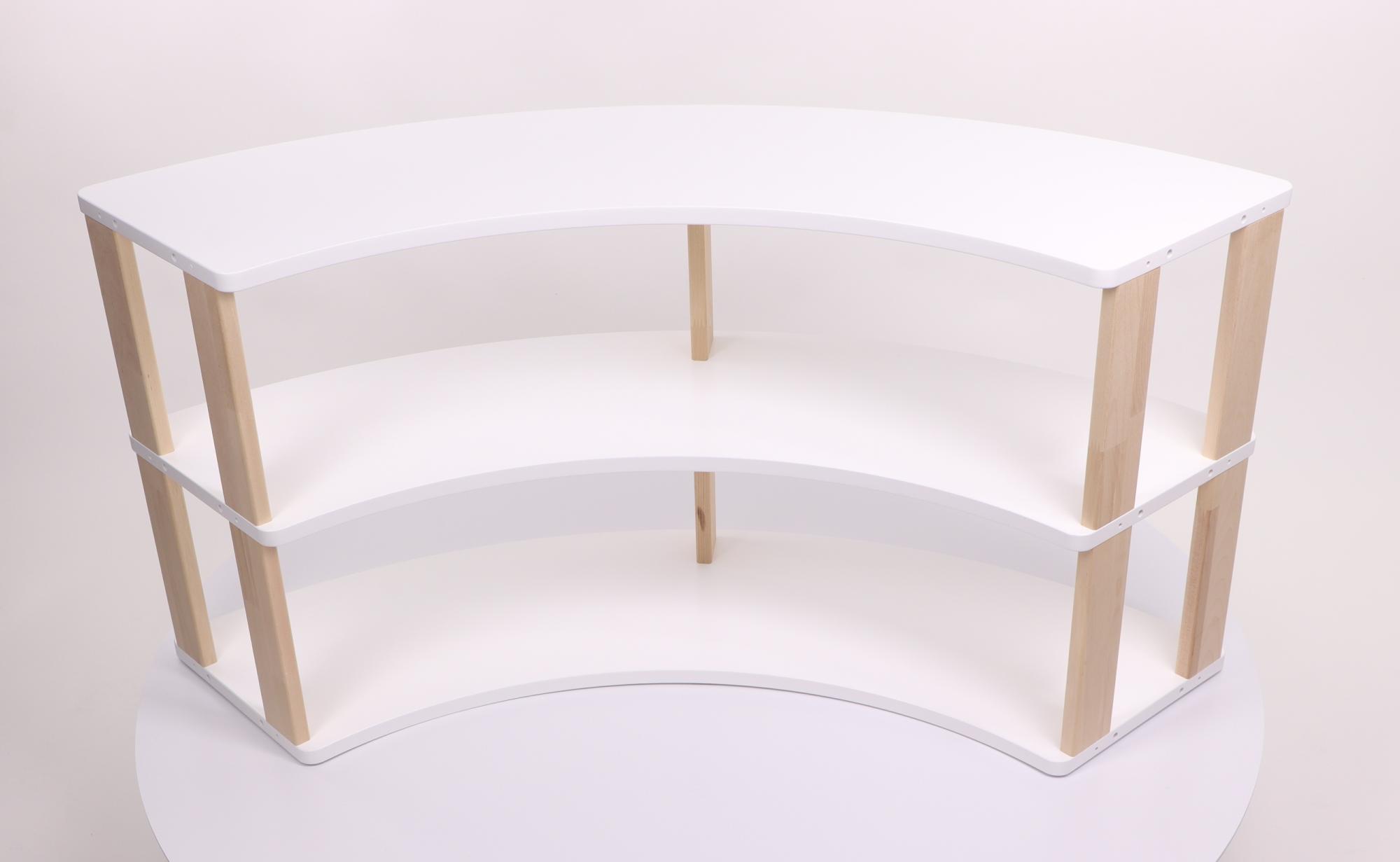 Modulinė Montessori lentyna Lenkta