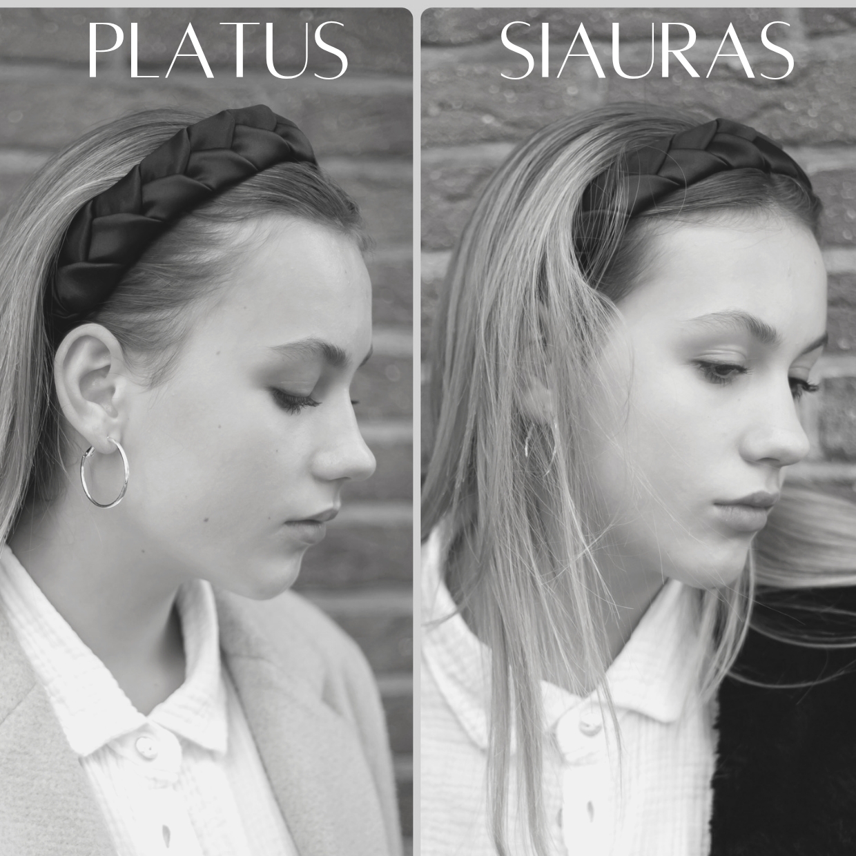 Plaukų lankelis ir plaukų gumytė, natūralaus šilko, Pelenų Rožinės Spalvos